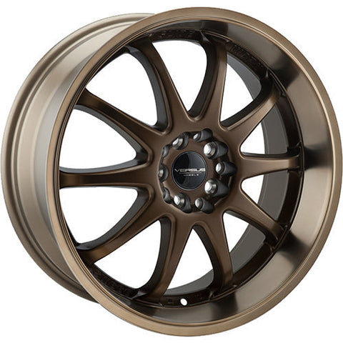 Versus Racing VS409 Bronze w/Machined Bronze Lip 18x8 | 5x100/5x114.3 (VS40918810H+35BR/M)