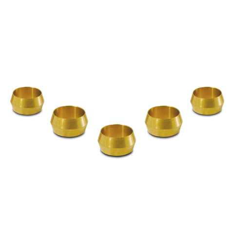 Vibrant Brass Olive Inserts 3/8in - Pack of 5 (16466)