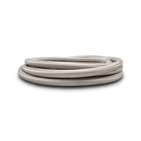 Vibrant -8 AN SS Braided Flex Hose with PTFE Liner - 10 foot roll (18418)