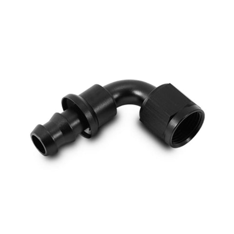 Vibrant -12AN Push-On 90 Deg Hose End Fitting - Aluminum (22912)