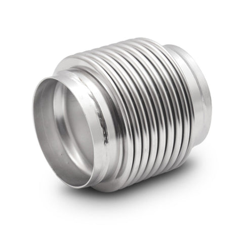 Vibrant SS Bellow Assembly w/ Liner - 1.5in Inlet/Outlet ID x 2.75in - OAL Electro Polished (69327)