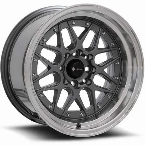 Vors Wheels VR7 Gunmetal w/ Machined Lip 16x8 | 4x100/4x114.3 (VR0716808H20GM)