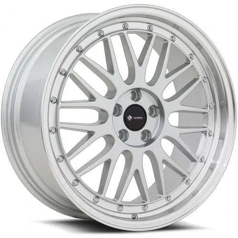 Vors Wheels VR8 Silver w/ Machined Lip 19x9.5 | 5x120 (VR08199551435S-520)