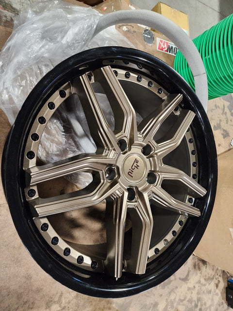 Niche Wheels Methos Matte Bronze Center w/ Black Lip 19x8.5 | 5x120 (M195198521+35) - Return