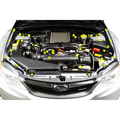 ZSPEC "Stage 3" Dress Up Bolts® Stainless/Billet Fastener Kit | 2008-2014 Subaru WRX/STI (00843612184436)