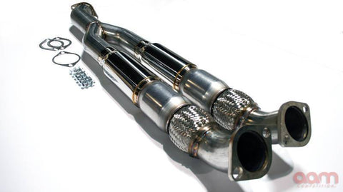 AAM Resonated High Flow Catted Midpipe | 2009+ Nissan GT-R R35 (GTRE-MIDHFCRES)