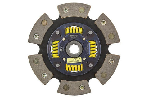 ACT 6-Pad Sprung Racing Clutch Disc | 1988-1991 Honda CRX, 1988-2005 Honda Civic, and 1993-1997 Honda Civic Del Sol (6212104)