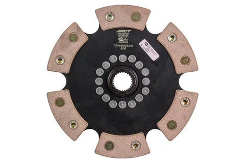 ACT 6-Pad Rigid Racing Clutch Disc | 2002-2006 Acura RSX Base/Type-S, 2002-2015 Honda Civic Si, and 2002-2012 Honda Accord (6214010A)