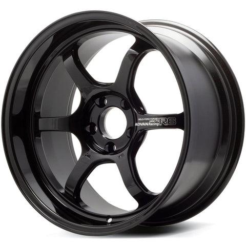 Advan Racing R6 5x114.3 Bolt 73.1 Hub 18" Size Wheels in Racing Titanium Black