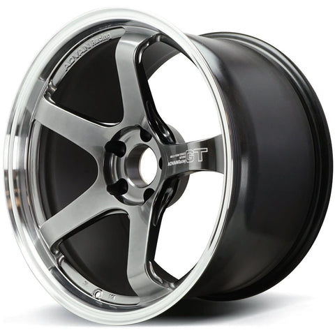 Advan Racing GT Beyond 5x114.3 Bolt 73.1 Hub 19" Size Wheels in Racing Hyperblack with a Machined Lip