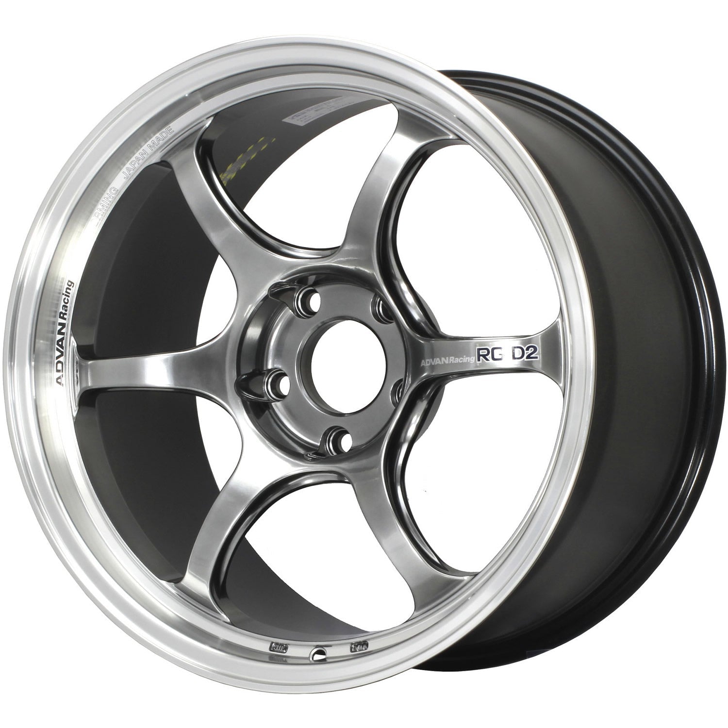 Advan Racing RG-D2 Hyperblack w/ Machined Lip 18x9.5 | 5x100