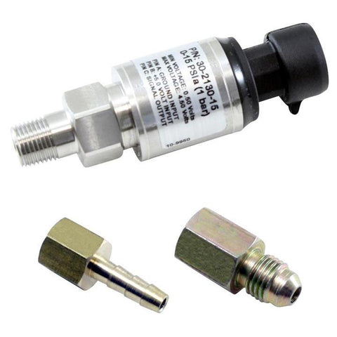 AEM 15 PSIa (1 Bar) Stainless Sensor Kit (30-2130-15)