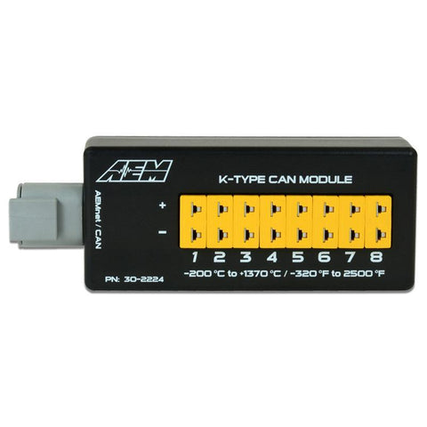 AEM 8 Channel K-Type EGT CAN Module (30-2224)