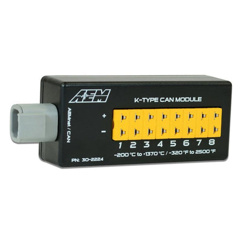 AEM 8 Channel K-Type EGT CAN Module (30-2224)