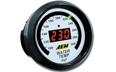 AEM Digital Oil/Water/Trans Temperature Gauges 100-300 F (30-4402)
