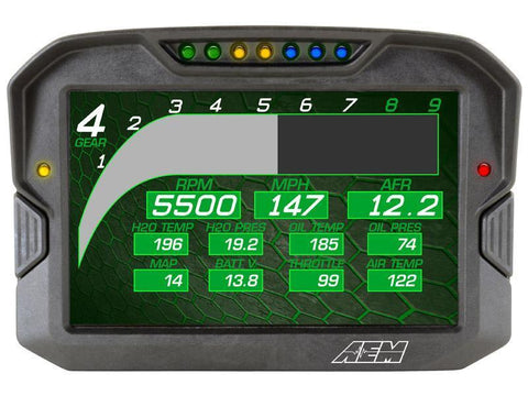 AEM CD-7G Carbon Non-Logging Display w/ GPS (30-5702)