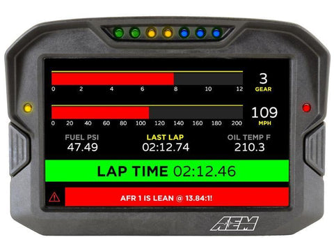AEM CD-7G Carbon Non-Logging Display w/ GPS (30-5702)