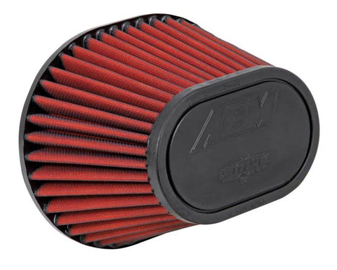 AEM Dryflow Air Filter - 3.5in FLG / 8-1/2in L x 7in W / Top 6-1/4in L x 4in W / 5-1/2in H (21-2148DK)