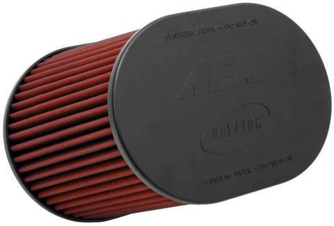 AEM Dryflow Air Filter Oval 12in x 12in O/S Base / 8in x 8in O/S Top / 7in Height (21-2257DK)