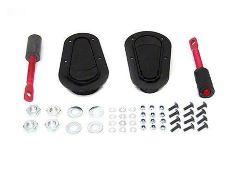  Hood Lock Car Universal Bonnet Cover Lock Key Pin Kit Security  Lock Pin Locking Hood Kit Latch(Black) : Automotive