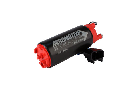 Aeromotive 340 Stealth Fuel Pump - Offset Inlet Inline w/ Outlet (11542)