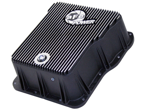 2001-2014 GM Diesel Trucks V8-6.6L Transmission Pan Cover (Machined) by aFe Power (46-70072)