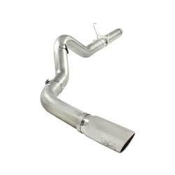 2008-2012 Dodge Diesel Trucks L6-6.7L (td) ATLAS 5" DPF-Back Aluminized Steel Exhaust System by aFe Power (49-02016-B)