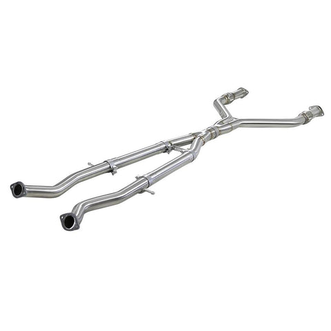 aFe Takeda Stainless 2.5" Y-Pipe to 3" Mid Pipe | 14-23 Infiniti Q50 & Q60 3.7L/3.0T (49-36131)