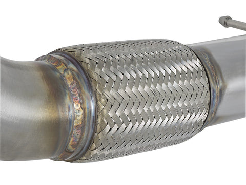 aFe Twisted Steel 3" Rear Downpipe/Midpipe | 2017-2021 Honda Civic Type R (49-36617)