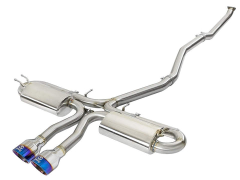 aFe Takeda 3" to 2-1/2" 304SS Cat-Back Exhaust | 2017-2021 Honda Civic Si Sedan (49-36621)