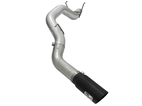 aFe Power MACH Force-Xp  5" DPF-Back Stainless Steel Exhaust System w/Black Tip | 2013-2014 RAM Diesel Trucks 13-14 L6-6.7L Mega Cab (49-42039-B)