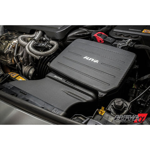 AMS Performance Mercedes-Benz 2.0L M133 AMG Carbon Fiber Cold Air Inlet Duct & Air Box Lid | 13-19 Mercedes A45 AMG / 14-19 CLA45 AMG (ALP.19.08.0003-1)