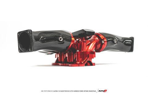 ALPHA Performance Carbon Fiber/Billet Intake Manifold with Triple Fuel Rail | 2009-2020 Nissan GT-R (ALP.07.08.0101-8)