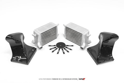 ALPHA Performance Intercooler Kit With Carbon Fiber Shrouds | 2016-2019 Porsche 911 Carrera (ALP.26.09.0001-1)