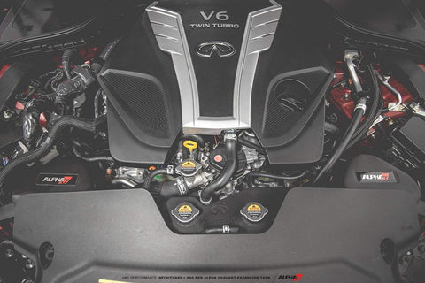 AMS Red Alpha Coolant Expansion Tank | 2016-2024 Infiniti Q50/Q60 3.0T (ALP.28.02.0001-1)