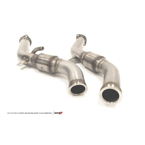 AMS Red Alpha 3" Full Downpipe Kit | 2016-2024 Infiniti Q50/Q60 3.0TT & 2023+ Nissan Z 3.0TT (ALP.28.05.0002-2)
