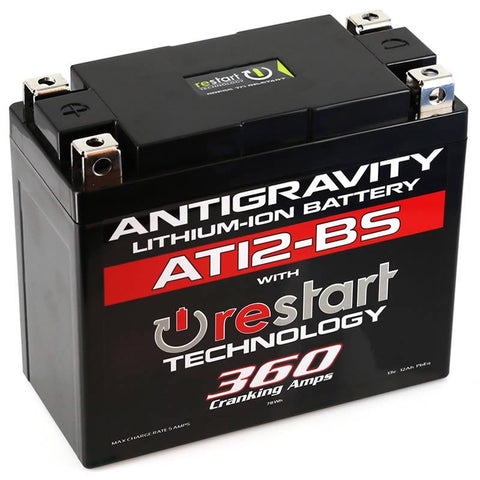 Antigravity YT12-BS Lithium Battery with Re-Start (AG-AT12BS-RS)