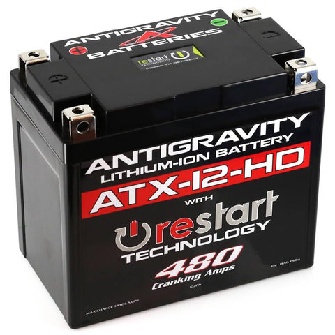 Antigravity YTX12 High Power Lithium Battery with Re-Start (AG-ATX12-HD-RS)