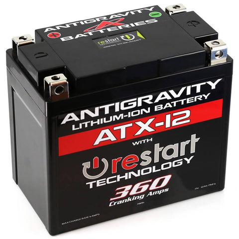 Antigravity YTX12 Lithium Battery with Re-Start (AG-ATX12-RS)