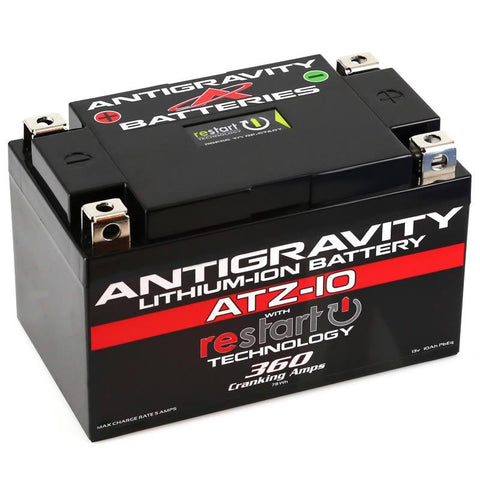 Antigravity YTZ10 Lithium Battery with Re-Start (AG-ATZ10-RS)