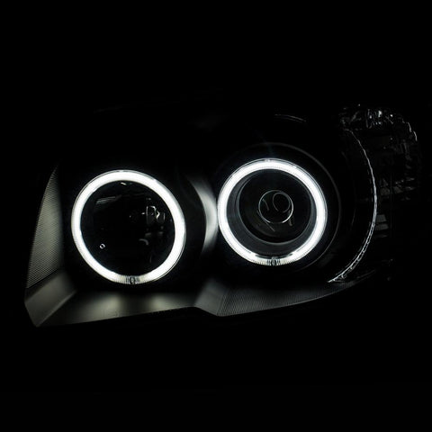 ANZO Projector Headlights - Black w/ CCFL Halo | 2006-2009 Toyota 4Runner (111320)