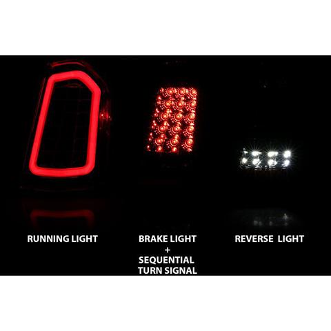 For 2011-2014 Chrysler 300 Black Full LED Taillights With LED Reverse / Signal E - Foto 9