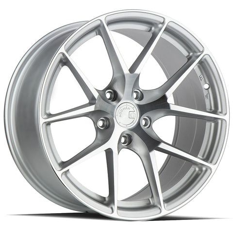 AodHan Wheels AFF7 Gloss Silver w/ Machined Spoke Faces & Outer Lip 18x8.5 | 5x114.3 (AFF71885511435SMF)