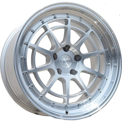 AodHan Wheels AH04 Silver w/ Machined Spoke Faces & Lip 15x8 | 4x100/4x114.3 (AH0415804100114320SML)