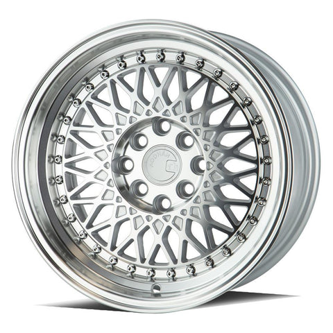 AodHan AH05 Wheels - 4x100/114.3 15x8.0" +20mm Offset - Silver Machined Face