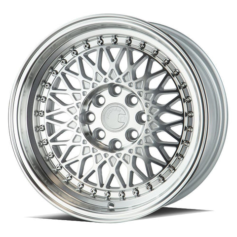 AodHan Wheels AH05 Silver w/ Machined Lip 15x8 | 4x100/4x114.3 (AH0515804100114320SMF)