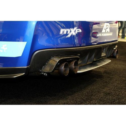 2015-2021 Subaru WRX/STI Carbon Fiber Rear Bumper Exhaust Finishers by APR