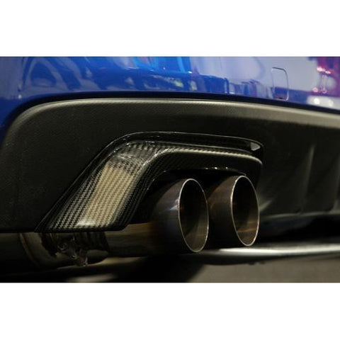 2015-2021 Subaru WRX/STI Carbon Fiber Rear Bumper Exhaust Finishers by APR