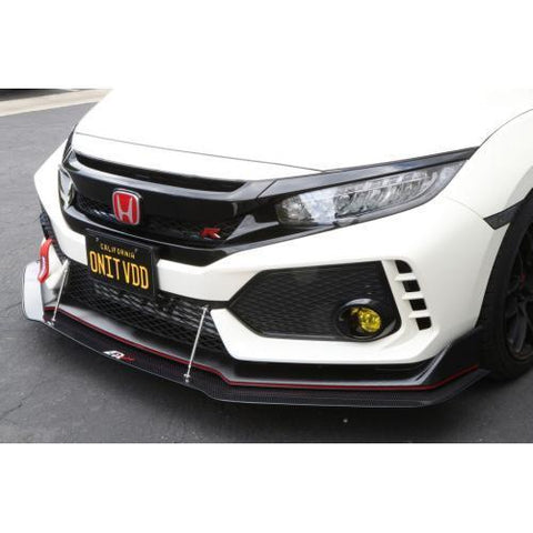 APR Front Wind Splitter | 2017-2021 Honda Civic Type-R w/ OEM Lip (CW-917022)
