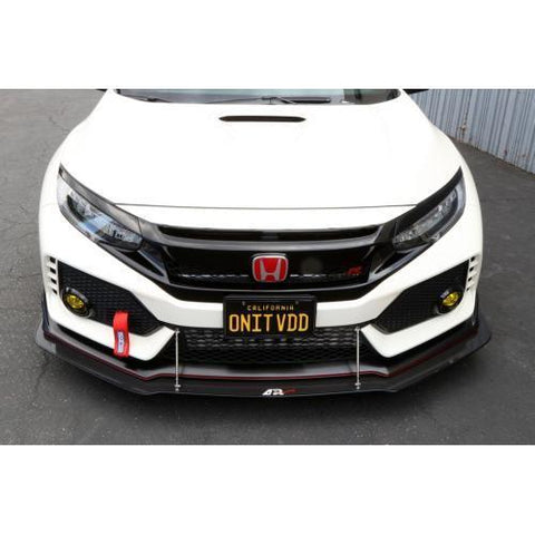APR Front Wind Splitter | 2017-2021 Honda Civic Type-R w/ OEM Lip (CW-917022)